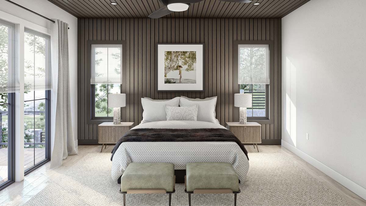 Lake House Plan with Dog Trot and Guest Suite photo 9