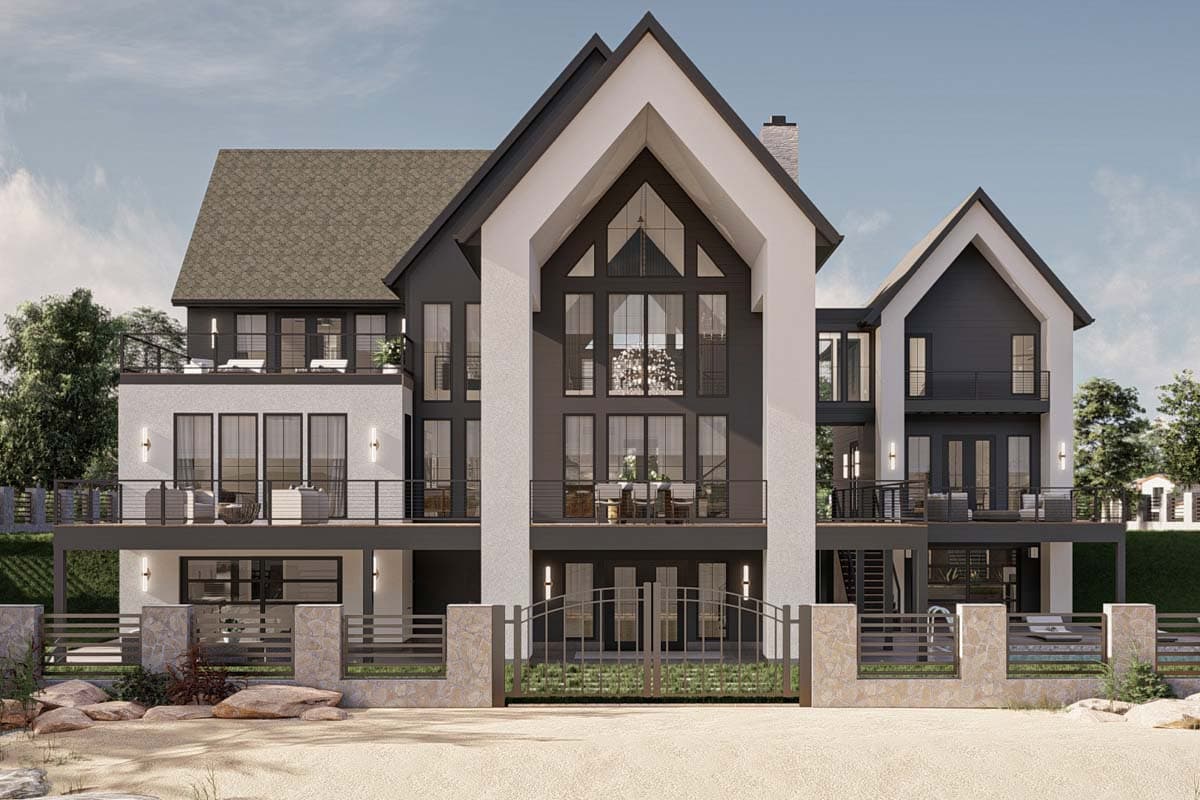 Lake House Plan with Dog Trot and Guest Suite photo 3